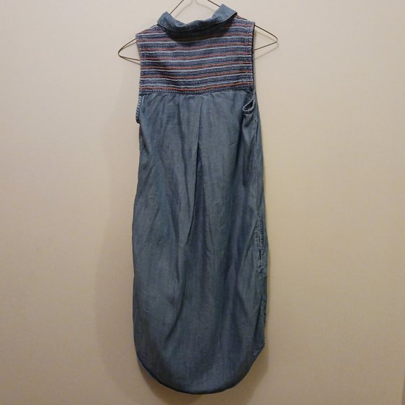 EDC by ESPIRIT 1990s style sleeveless demin jean shirt dress - Picture 7 of 12